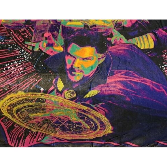 NEW Dr Doctor Strange Plush Fleece Throw Gift Blanket Movie Multiverse Marvel - Picture 3 of 4